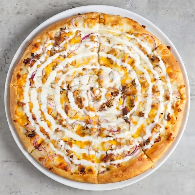 Chicken Rancher Pizza.