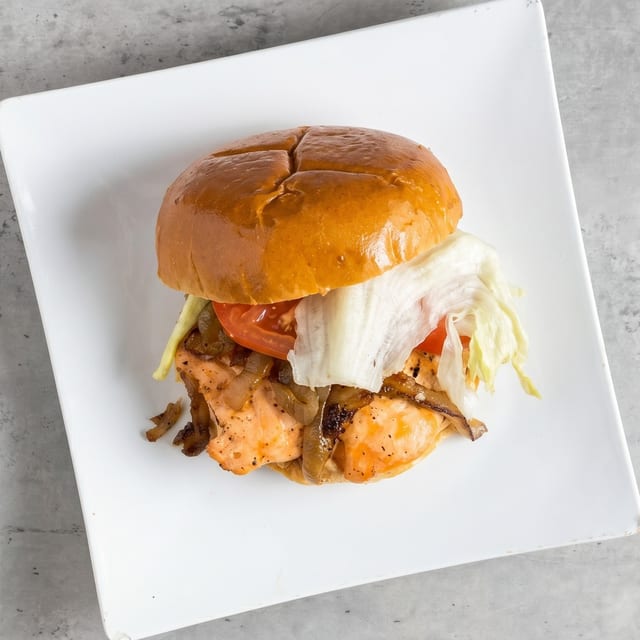 Salmon Burger.